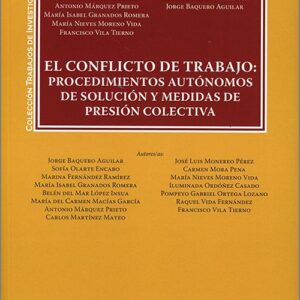 CONFLICTO DE TRABAJO, EL. procedimientos autónomos de solución y medidas de presión colectiva.
