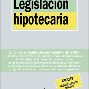 LEGISLACIÓN HIPOTECARIA. (Biblioteca de Textos Legales – Tecnos)