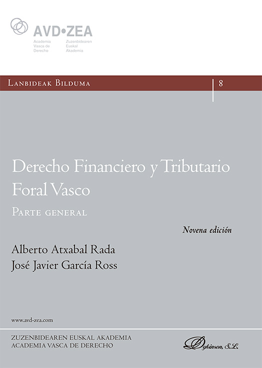 DERECHO FINANCIERO Y TRIBUTARIO FORAL VASCO. PARTE GENERAL